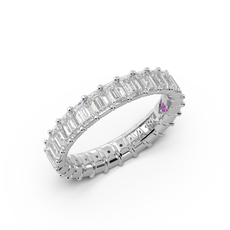 Emerald Signature Cup Eternity Ring