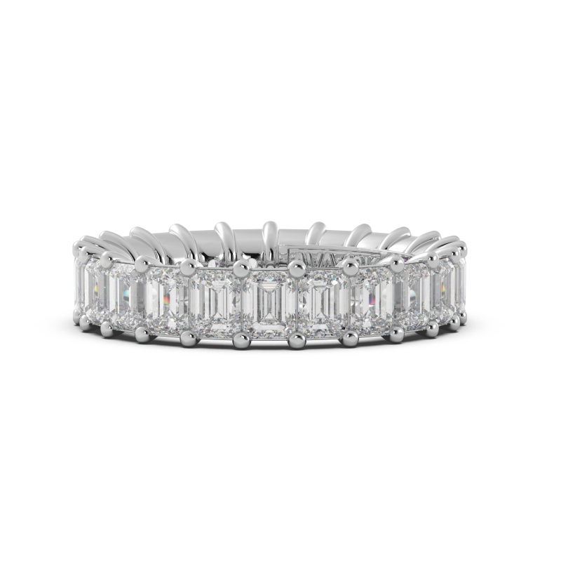 Emerald Signature Cup Eternity Ring