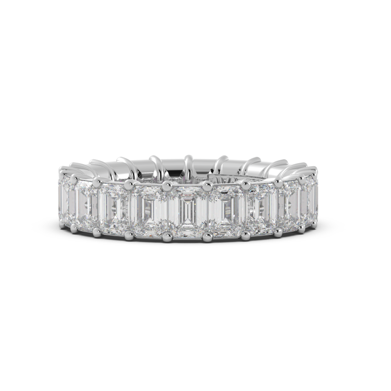 Emerald Signature Cup Eternity Ring