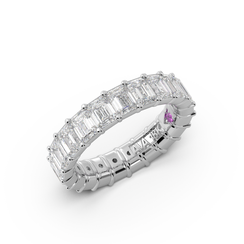 Emerald Signature Cup Eternity Ring