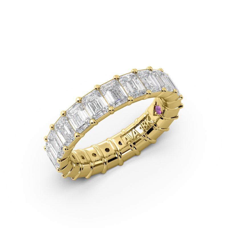 Emerald Signature Cup Eternity Ring