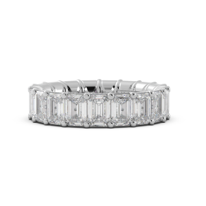 Emerald Signature Cup Eternity Ring
