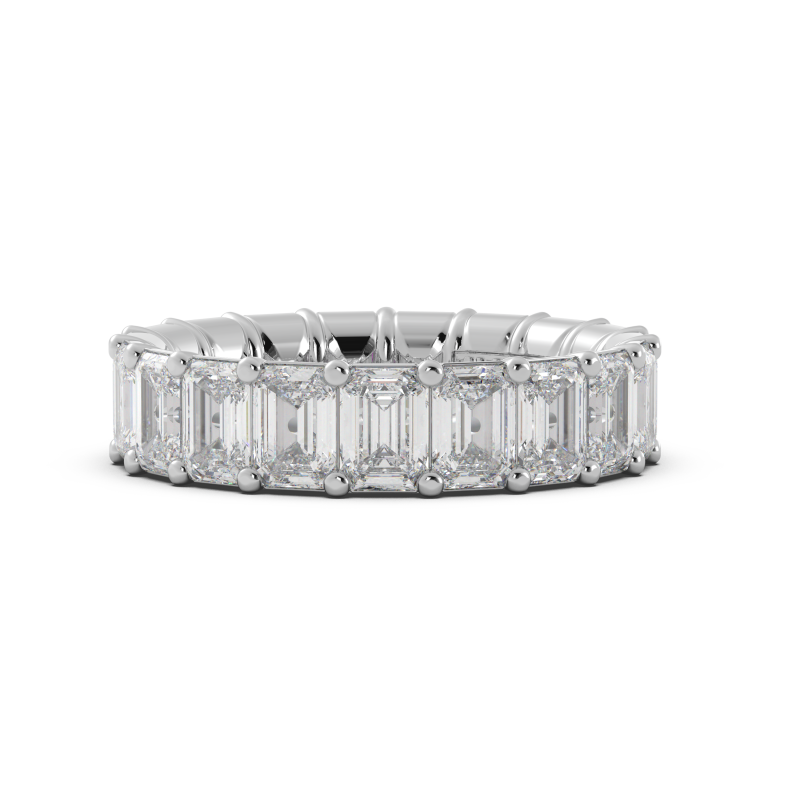 Emerald Signature Cup Eternity Ring