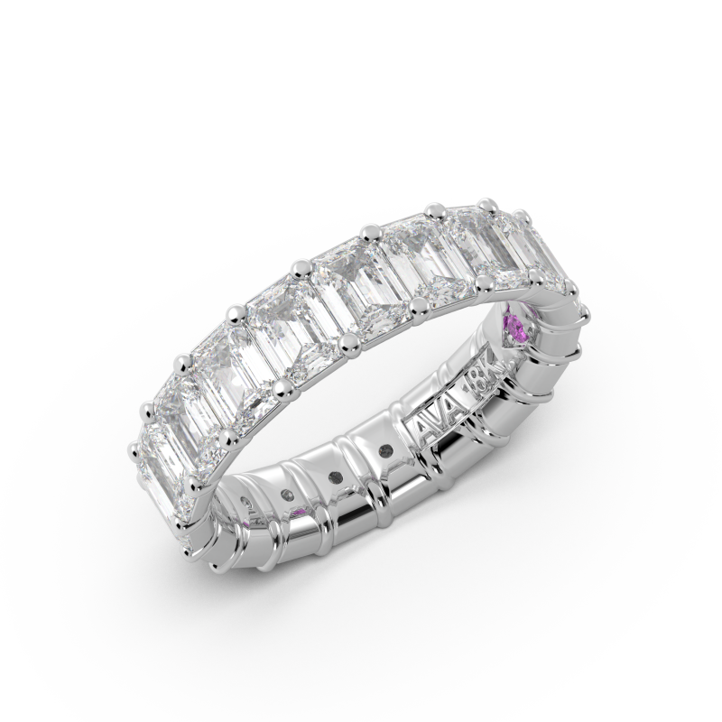 Emerald Signature Cup Eternity Ring