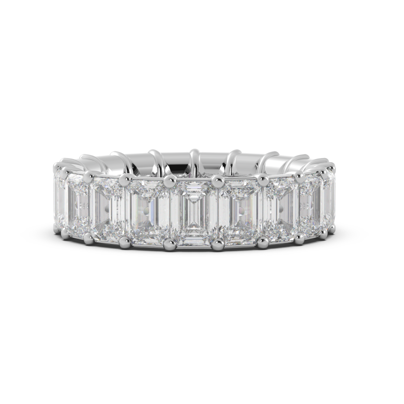 Emerald Signature Cup Eternity Ring