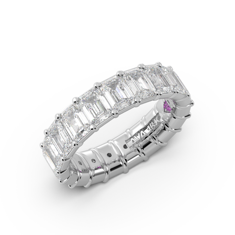 Emerald Signature Cup Eternity Ring