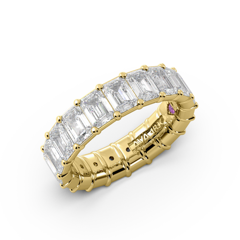 Emerald Signature Cup Eternity Ring