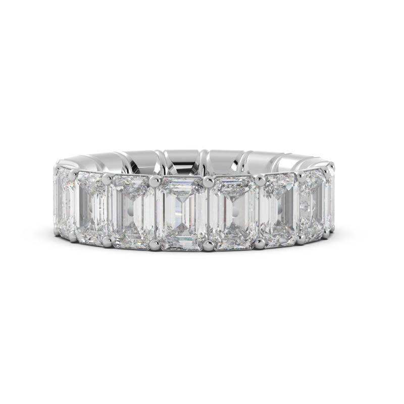 Emerald Signature Cup Eternity Ring