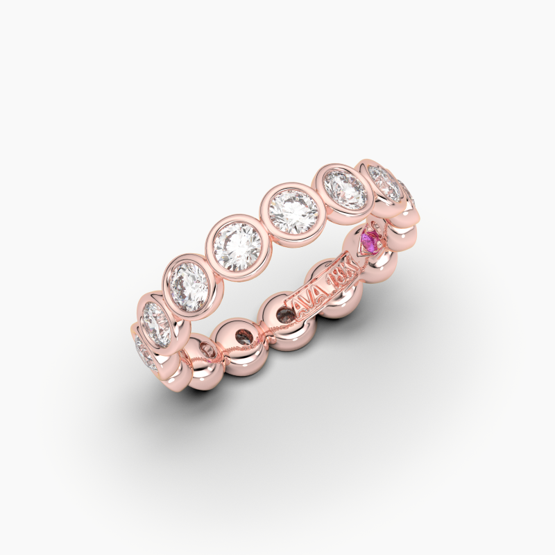 Round Bezel Eternity Ring