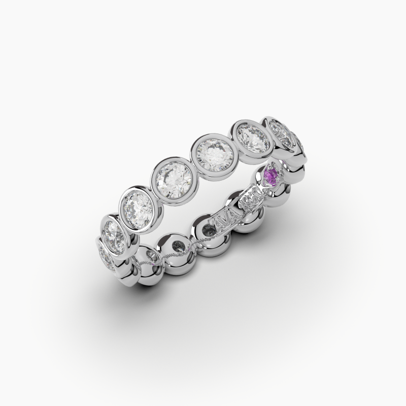 Round Bezel Eternity Ring