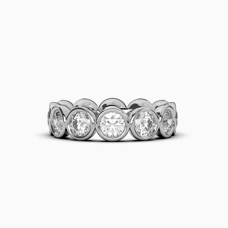 Round Bezel Eternity Ring