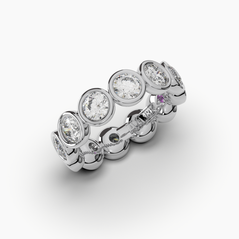 Round Bezel Eternity Ring