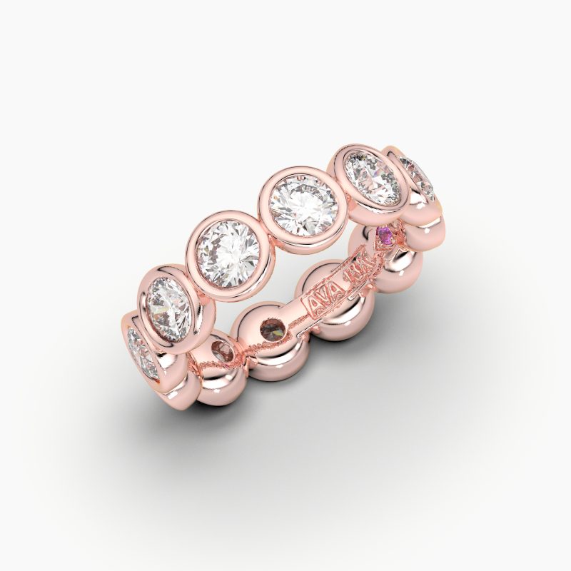 Round Bezel Eternity Ring