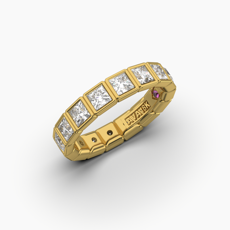 Princess Bezel Eternity Ring