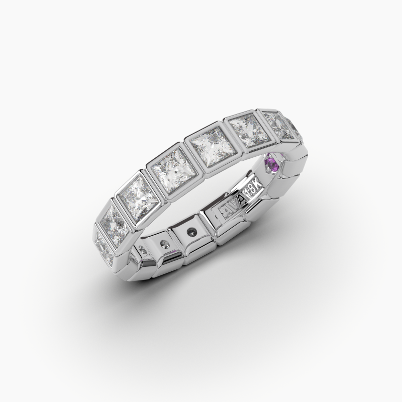 Princess Bezel Eternity Ring