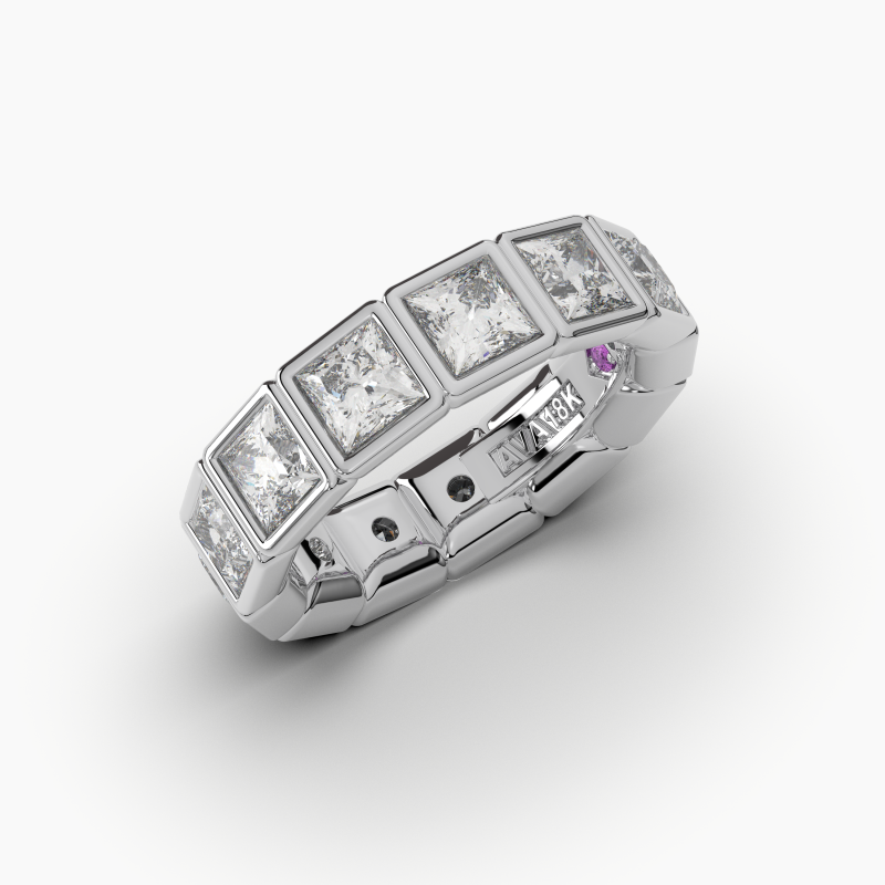 Princess Bezel Eternity Ring