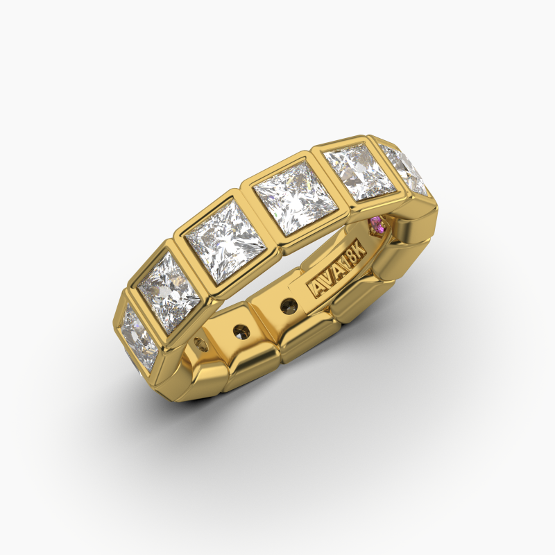 Princess Bezel Eternity Ring