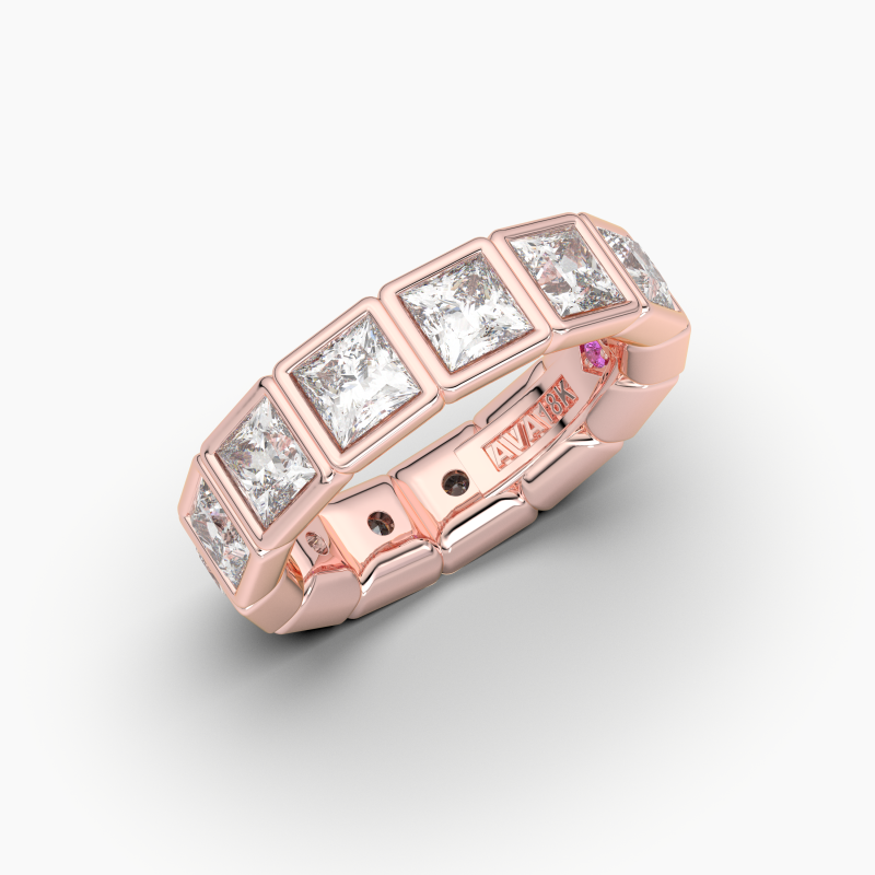 Princess Bezel Eternity Ring