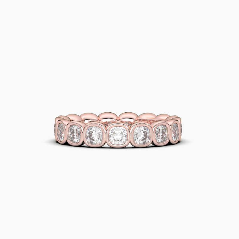 Cushion Bezel Eternity Ring