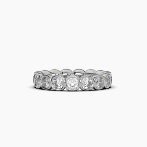 Cushion Bezel Eternity Ring