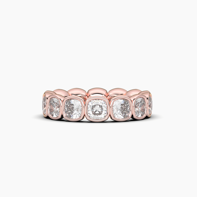 Cushion Bezel Eternity Ring