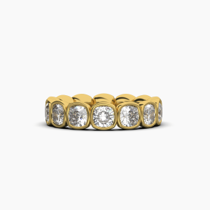 Cushion Bezel Eternity Ring