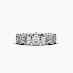 Cushion Bezel Eternity Ring