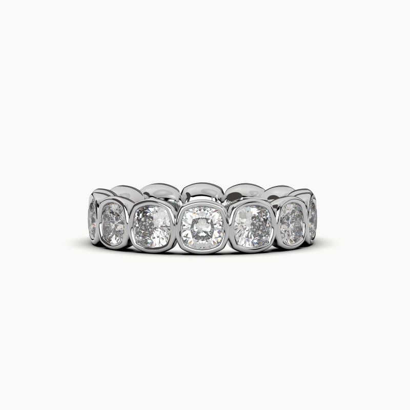 Cushion Bezel Eternity Ring