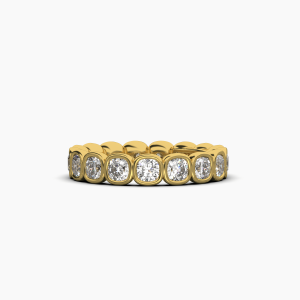 Cushion Bezel Eternity Ring