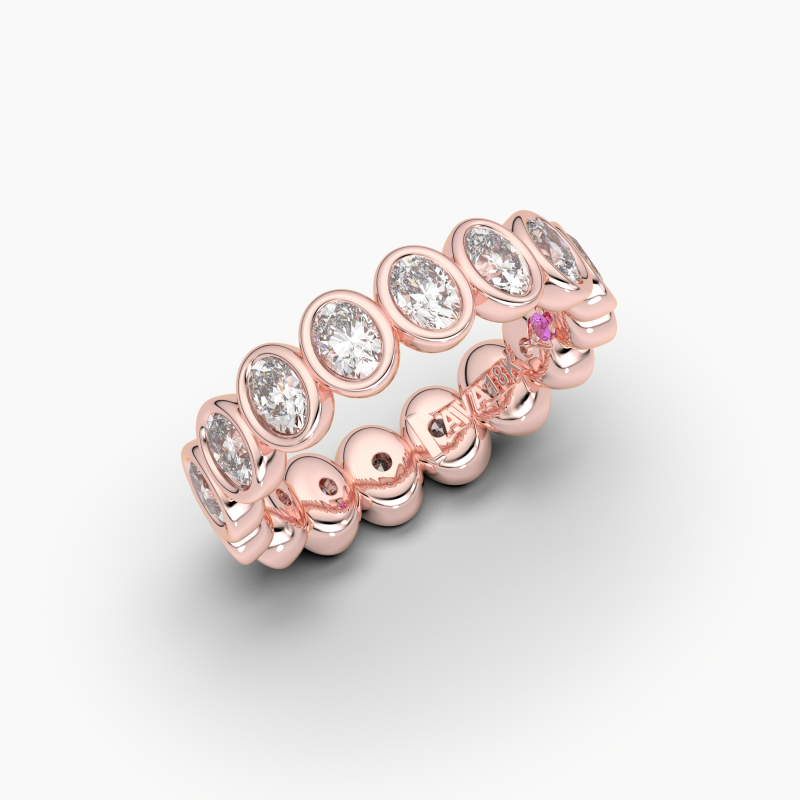 Oval Bezel Eternity Ring
