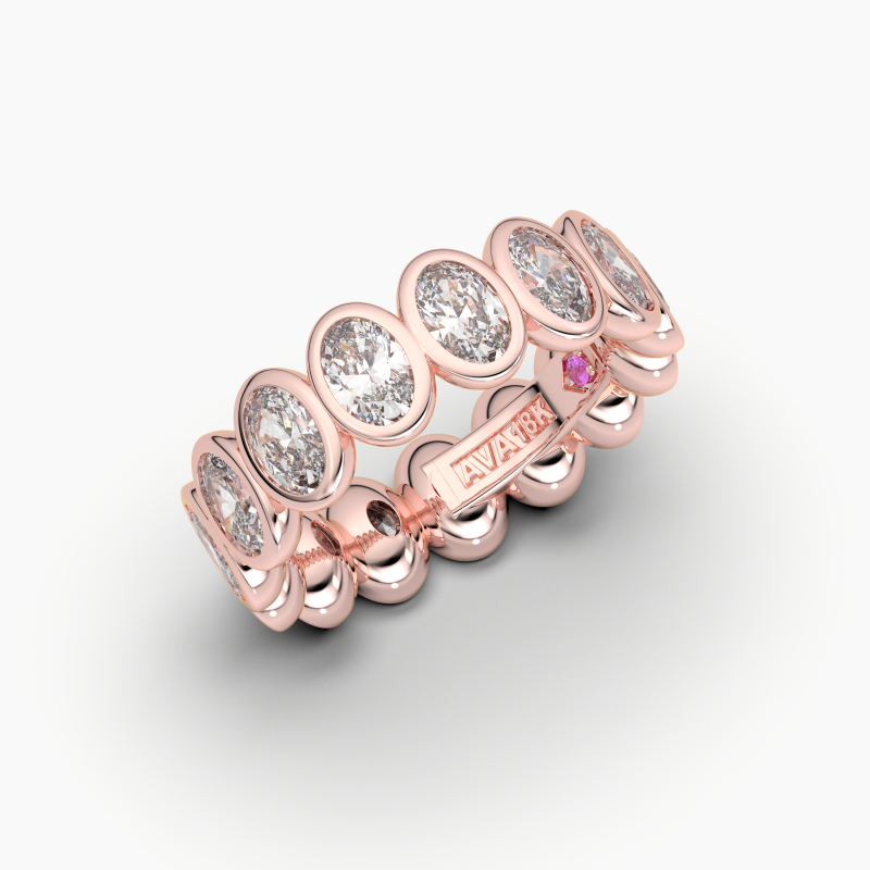 Oval Bezel Eternity Ring