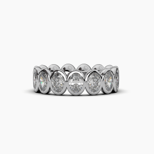 Oval Bezel Eternity Ring