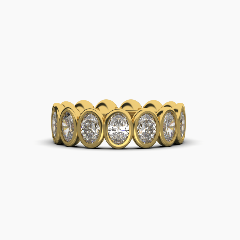 Oval Bezel Eternity Ring