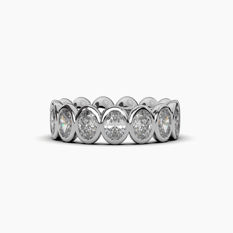 Oval Bezel Eternity Ring