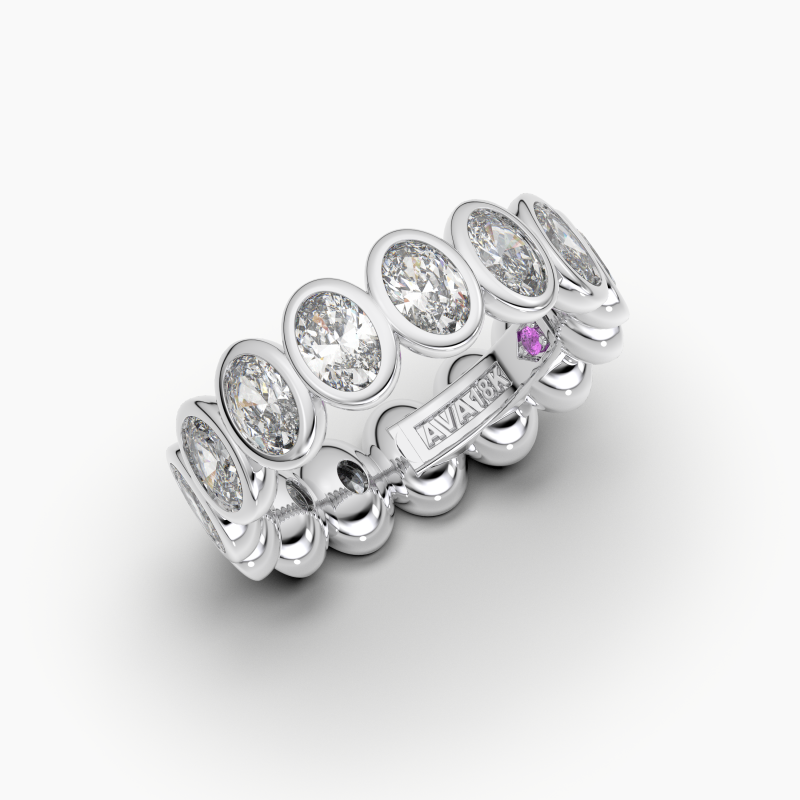 Oval Bezel Eternity Ring