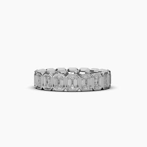 Emerald Bezel Eternity Ring