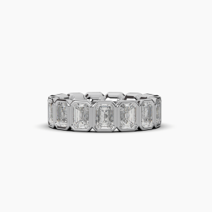Emerald Bezel Eternity Ring
