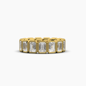 Emerald Bezel Eternity Ring