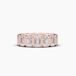 Emerald Bezel Eternity Ring