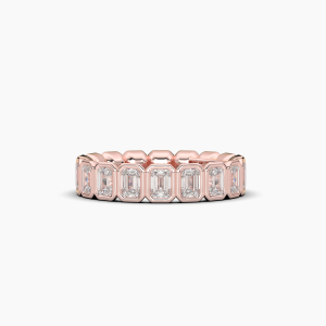 Emerald Bezel Eternity Ring