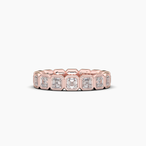 Asscher Bezel Eternity Ring