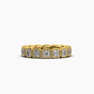Asscher Bezel Eternity Ring