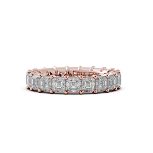 Asscher Signature Cup Eternity Ring