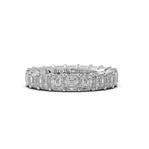 Asscher Signature Cup Eternity Ring