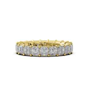 Asscher Signature Cup Eternity Ring