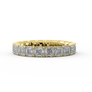 Asscher Signature Cup Eternity Ring