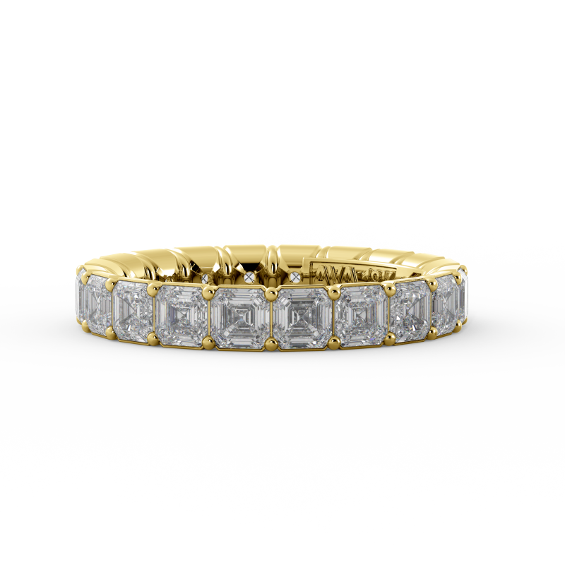 Asscher Signature Cup Eternity Ring