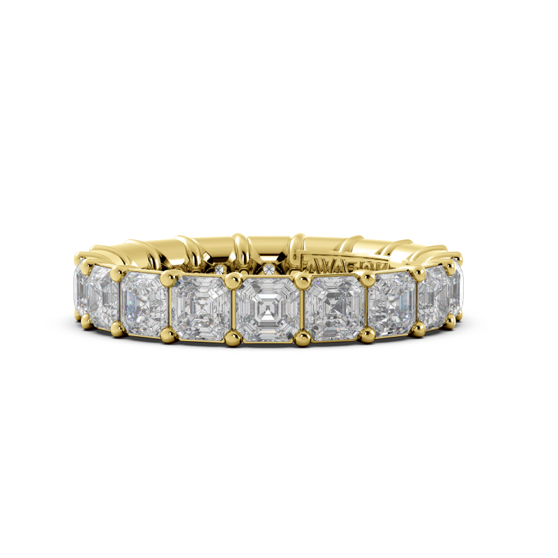 Asscher Signature Cup Eternity Ring