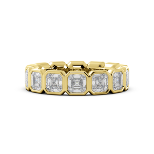 Asscher Bezel Eternity Ring