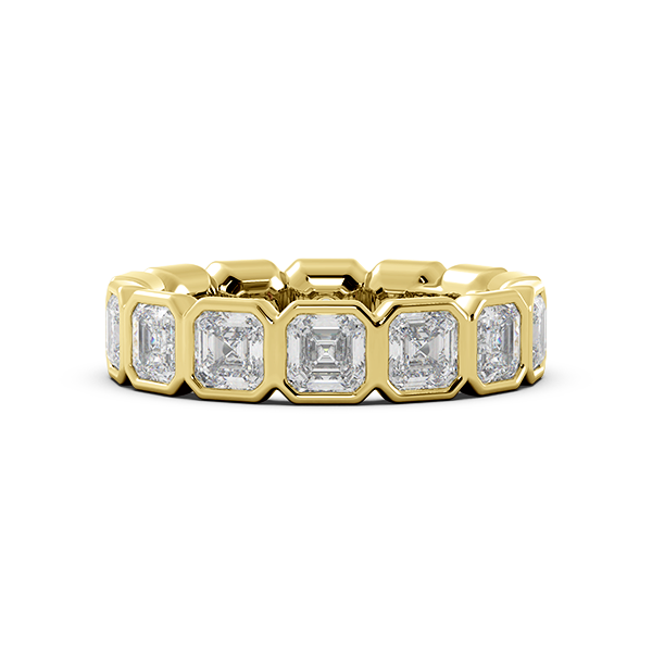 Asscher Bezel Eternity Ring